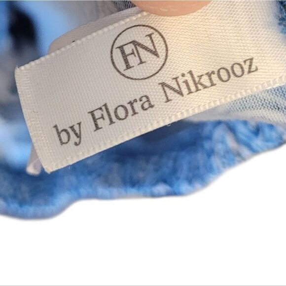 FN Flora Nikrooz Blue Geo Print Pajama Pants Women's Size M - Picture 3 of 6